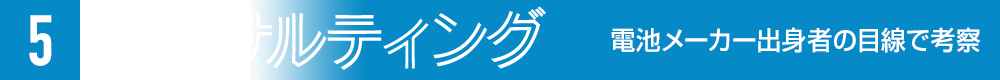 5. コンサルティング 電池メーカー出身者の目線で考察