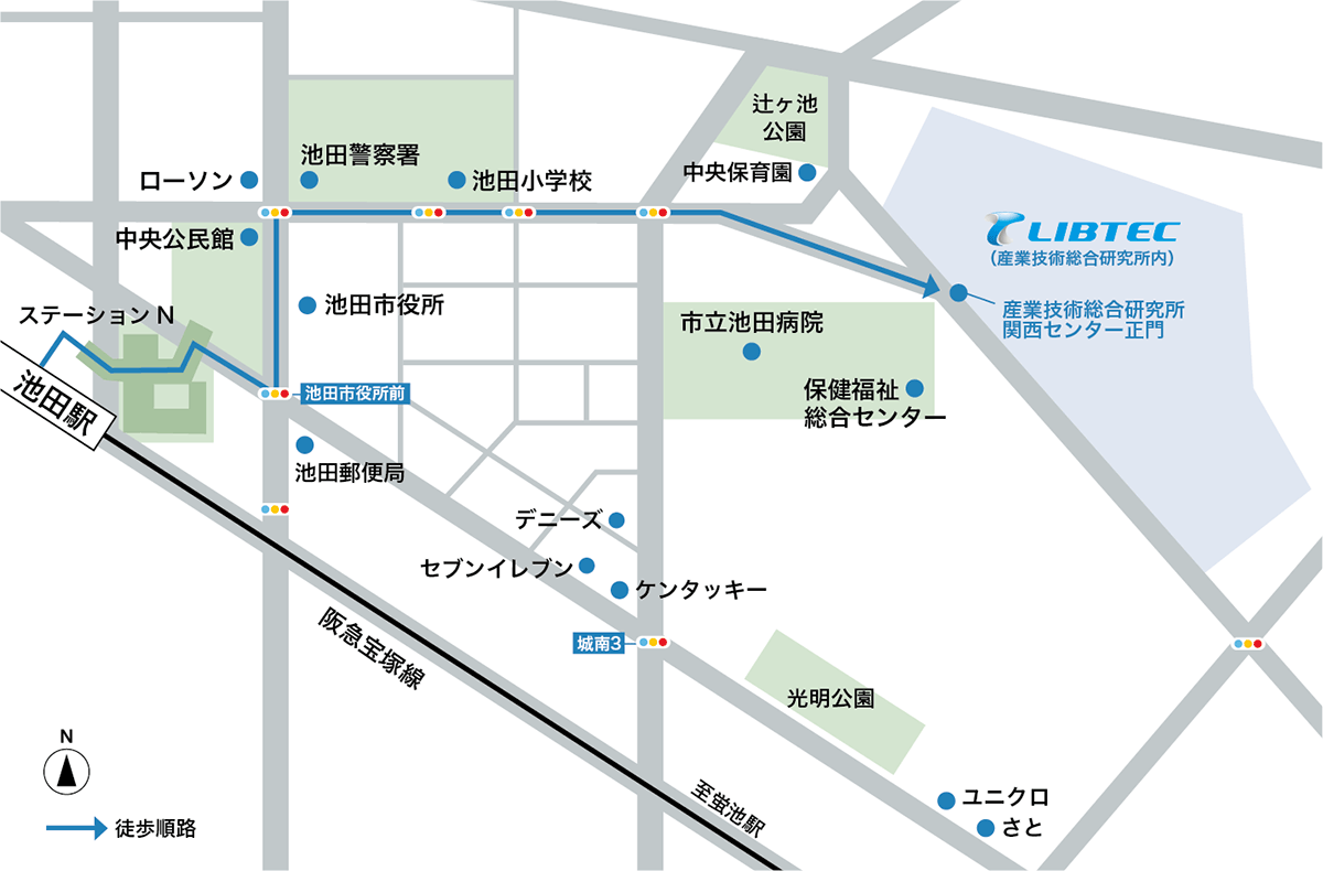 LIBTEC交通アクセス地図